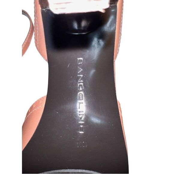 Bandolino Dark Natural Square Toe Heels With/Ankle Strap Women’s Sz 10 NWOB - Picture 10 of 11